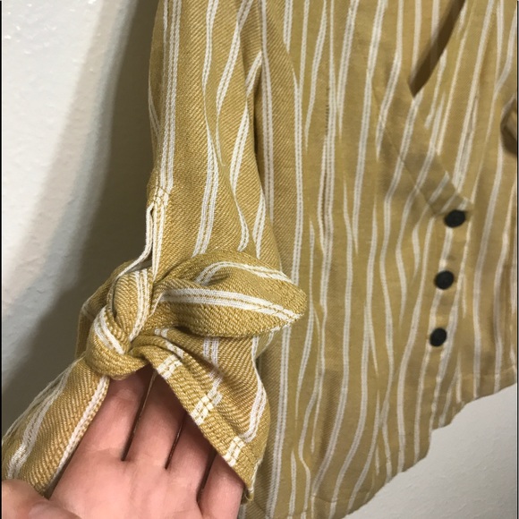 Yellow Striped Blouse - Picture 3 of 3